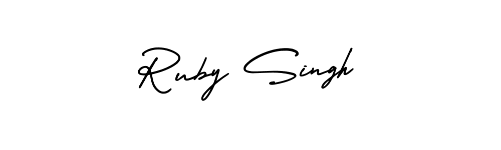 You can use this online signature creator to create a handwritten signature for the name Ruby Singh. This is the best online autograph maker. Ruby Singh signature style 3 images and pictures png