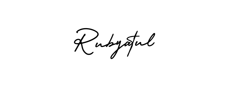 Make a beautiful signature design for name Rubyatul. Use this online signature maker to create a handwritten signature for free. Rubyatul signature style 3 images and pictures png