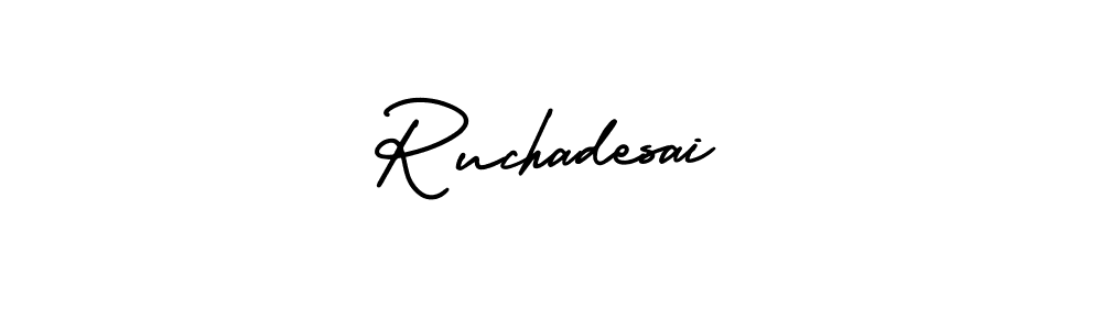 Best and Professional Signature Style for Ruchadesai. AmerikaSignatureDemo-Regular Best Signature Style Collection. Ruchadesai signature style 3 images and pictures png