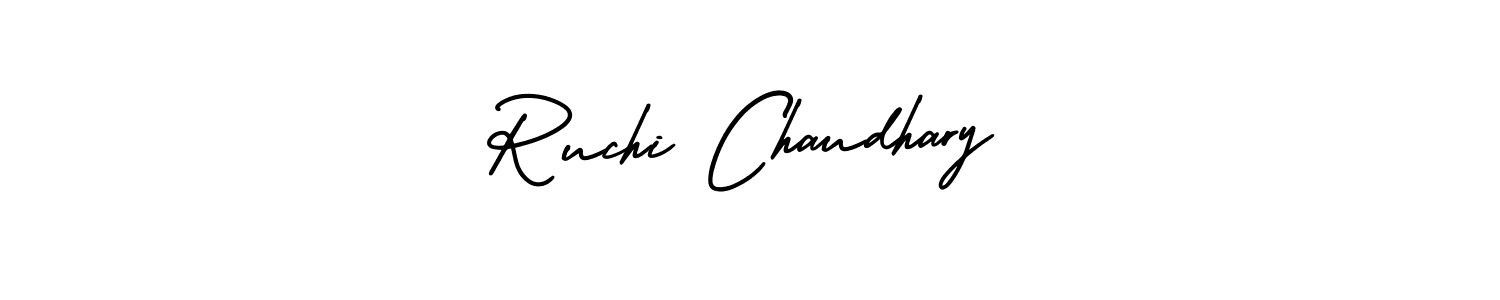 It looks lik you need a new signature style for name Ruchi Chaudhary. Design unique handwritten (AmerikaSignatureDemo-Regular) signature with our free signature maker in just a few clicks. Ruchi Chaudhary signature style 3 images and pictures png