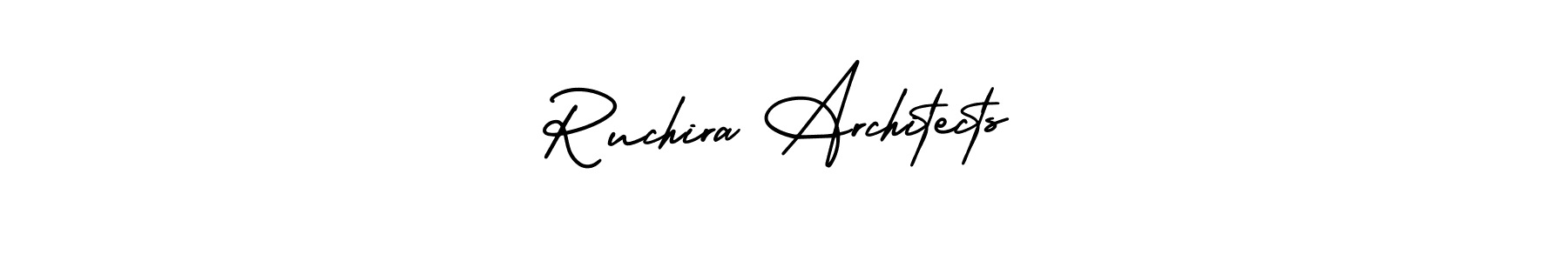 Design your own signature with our free online signature maker. With this signature software, you can create a handwritten (AmerikaSignatureDemo-Regular) signature for name Ruchira Architects. Ruchira Architects signature style 3 images and pictures png