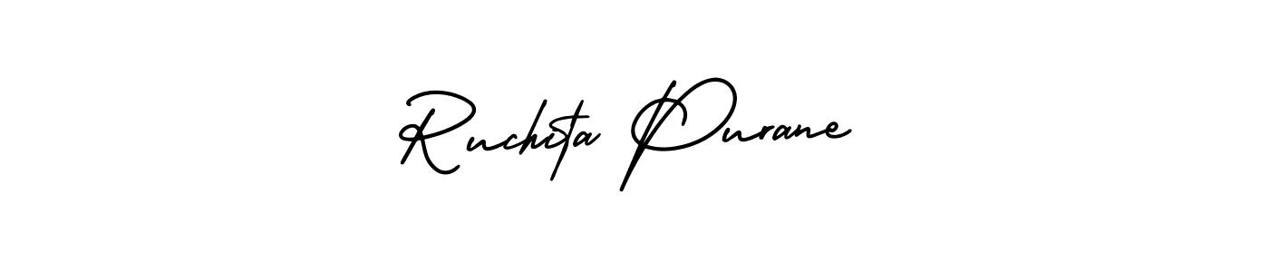 if you are searching for the best signature style for your name Ruchita Purane. so please give up your signature search. here we have designed multiple signature styles  using AmerikaSignatureDemo-Regular. Ruchita Purane signature style 3 images and pictures png