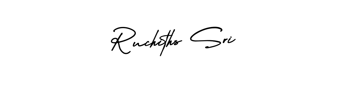 Check out images of Autograph of Ruchiths Sri name. Actor Ruchiths Sri Signature Style. AmerikaSignatureDemo-Regular is a professional sign style online. Ruchiths Sri signature style 3 images and pictures png