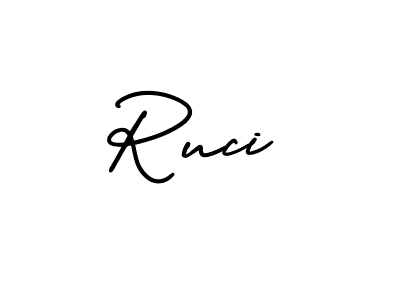 Use a signature maker to create a handwritten signature online. With this signature software, you can design (AmerikaSignatureDemo-Regular) your own signature for name Ruci. Ruci signature style 3 images and pictures png