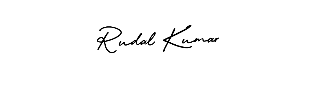 Rudal Kumar stylish signature style. Best Handwritten Sign (AmerikaSignatureDemo-Regular) for my name. Handwritten Signature Collection Ideas for my name Rudal Kumar. Rudal Kumar signature style 3 images and pictures png