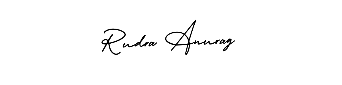 Make a beautiful signature design for name Rudra Anurag. With this signature (AmerikaSignatureDemo-Regular) style, you can create a handwritten signature for free. Rudra Anurag signature style 3 images and pictures png