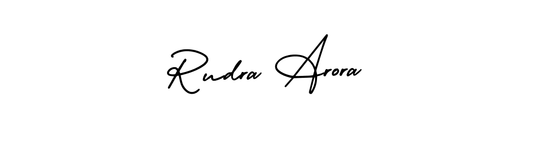Make a short Rudra Arora signature style. Manage your documents anywhere anytime using AmerikaSignatureDemo-Regular. Create and add eSignatures, submit forms, share and send files easily. Rudra Arora signature style 3 images and pictures png