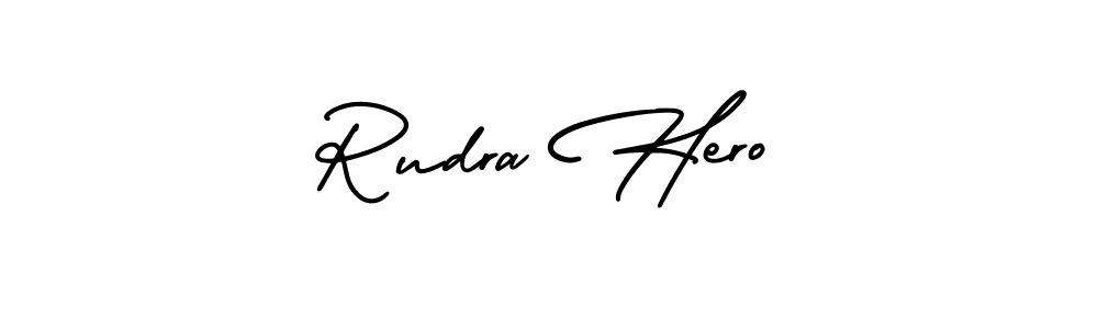 Make a beautiful signature design for name Rudra Hero. Use this online signature maker to create a handwritten signature for free. Rudra Hero signature style 3 images and pictures png