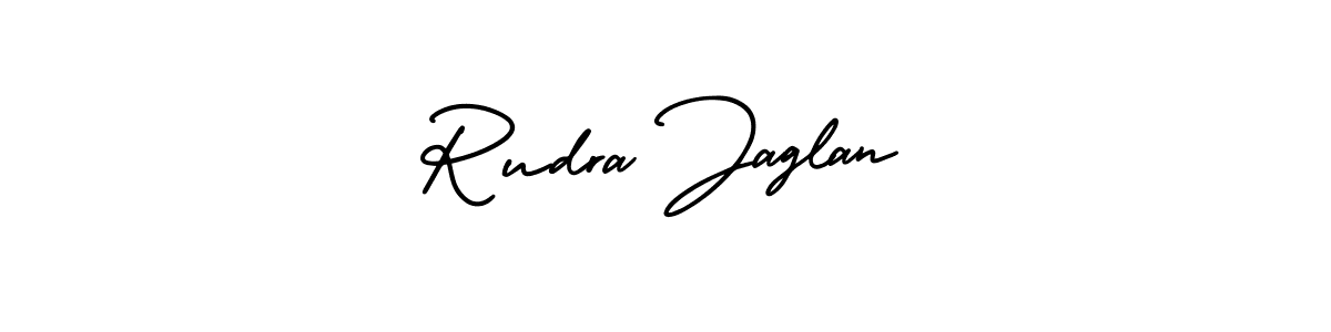 Also You can easily find your signature by using the search form. We will create Rudra Jaglan name handwritten signature images for you free of cost using AmerikaSignatureDemo-Regular sign style. Rudra Jaglan signature style 3 images and pictures png