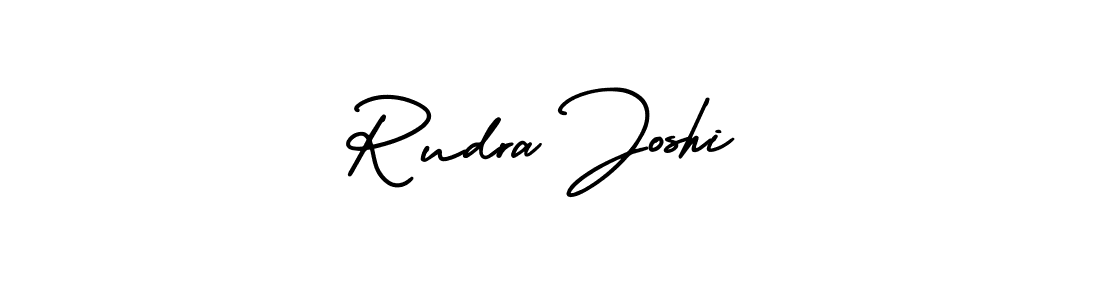 Make a beautiful signature design for name Rudra Joshi. With this signature (AmerikaSignatureDemo-Regular) style, you can create a handwritten signature for free. Rudra Joshi signature style 3 images and pictures png