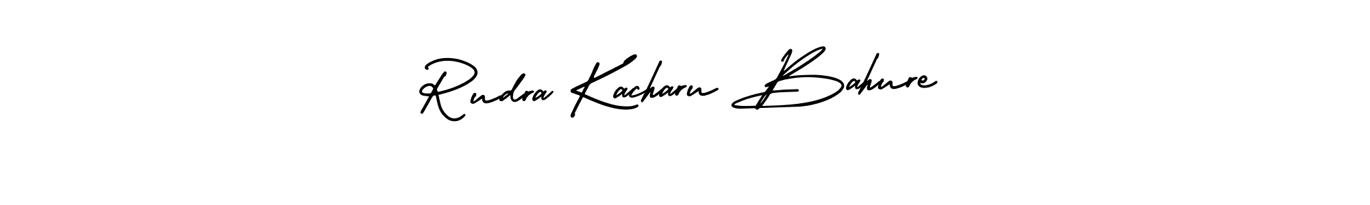 Rudra Kacharu Bahure stylish signature style. Best Handwritten Sign (AmerikaSignatureDemo-Regular) for my name. Handwritten Signature Collection Ideas for my name Rudra Kacharu Bahure. Rudra Kacharu Bahure signature style 3 images and pictures png