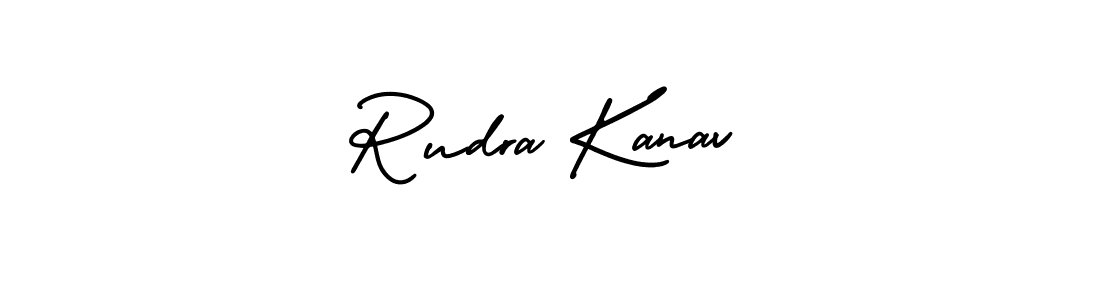 Rudra Kanav stylish signature style. Best Handwritten Sign (AmerikaSignatureDemo-Regular) for my name. Handwritten Signature Collection Ideas for my name Rudra Kanav. Rudra Kanav signature style 3 images and pictures png