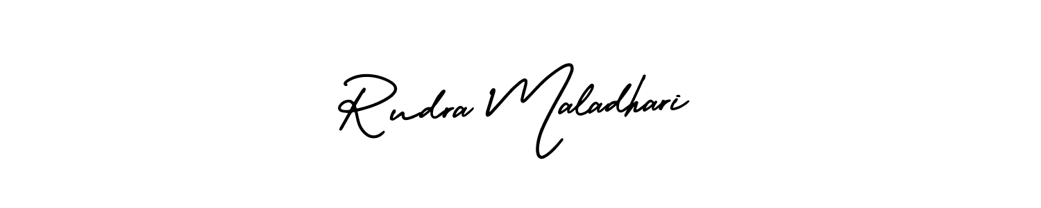 How to Draw Rudra Maladhari signature style? AmerikaSignatureDemo-Regular is a latest design signature styles for name Rudra Maladhari. Rudra Maladhari signature style 3 images and pictures png