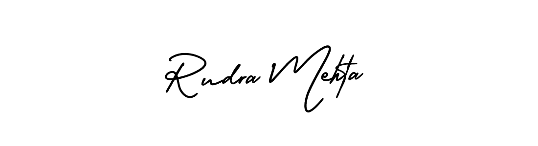 Similarly AmerikaSignatureDemo-Regular is the best handwritten signature design. Signature creator online .You can use it as an online autograph creator for name Rudra Mehta. Rudra Mehta signature style 3 images and pictures png