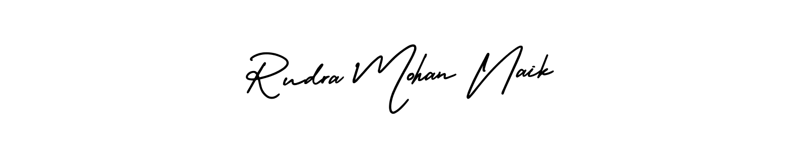 How to make Rudra Mohan Naik name signature. Use AmerikaSignatureDemo-Regular style for creating short signs online. This is the latest handwritten sign. Rudra Mohan Naik signature style 3 images and pictures png