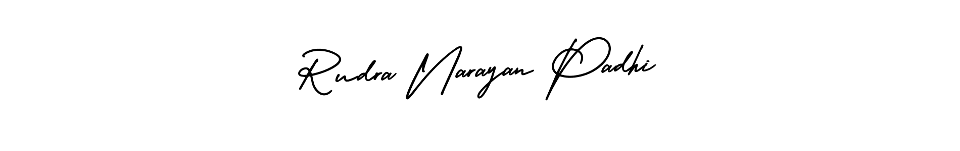 Design your own signature with our free online signature maker. With this signature software, you can create a handwritten (AmerikaSignatureDemo-Regular) signature for name Rudra Narayan Padhi. Rudra Narayan Padhi signature style 3 images and pictures png