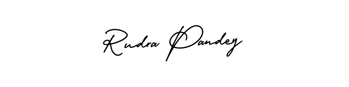 Make a beautiful signature design for name Rudra Pandey. With this signature (AmerikaSignatureDemo-Regular) style, you can create a handwritten signature for free. Rudra Pandey signature style 3 images and pictures png