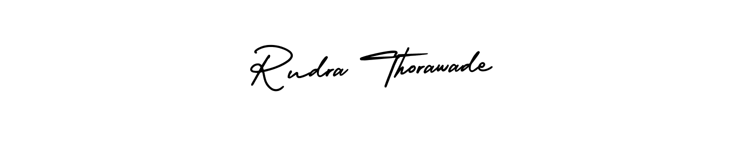 Also You can easily find your signature by using the search form. We will create Rudra Thorawade name handwritten signature images for you free of cost using AmerikaSignatureDemo-Regular sign style. Rudra Thorawade signature style 3 images and pictures png