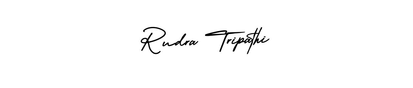 It looks lik you need a new signature style for name Rudra Tripathi. Design unique handwritten (AmerikaSignatureDemo-Regular) signature with our free signature maker in just a few clicks. Rudra Tripathi signature style 3 images and pictures png