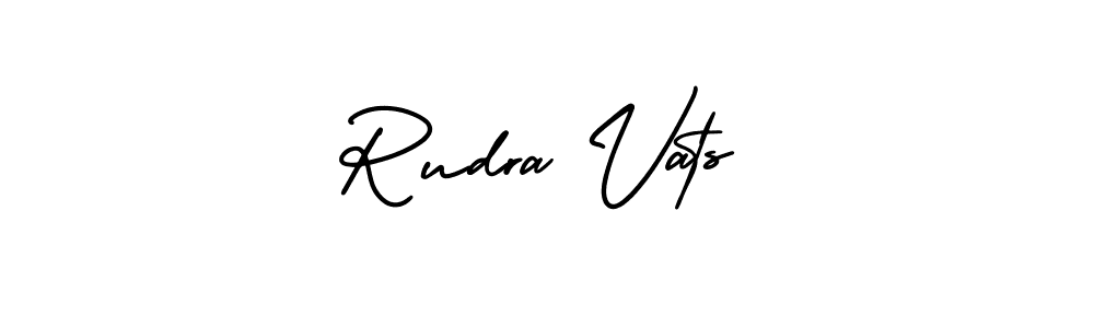 Make a beautiful signature design for name Rudra Vats. Use this online signature maker to create a handwritten signature for free. Rudra Vats signature style 3 images and pictures png