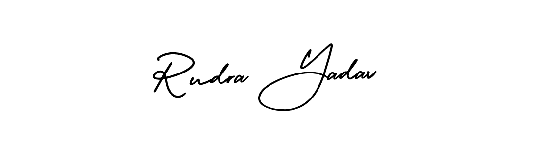 if you are searching for the best signature style for your name Rudra Yadav. so please give up your signature search. here we have designed multiple signature styles  using AmerikaSignatureDemo-Regular. Rudra Yadav signature style 3 images and pictures png