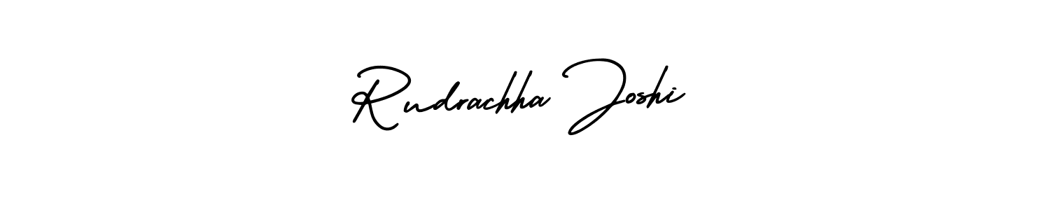 Use a signature maker to create a handwritten signature online. With this signature software, you can design (AmerikaSignatureDemo-Regular) your own signature for name Rudrachha Joshi. Rudrachha Joshi signature style 3 images and pictures png