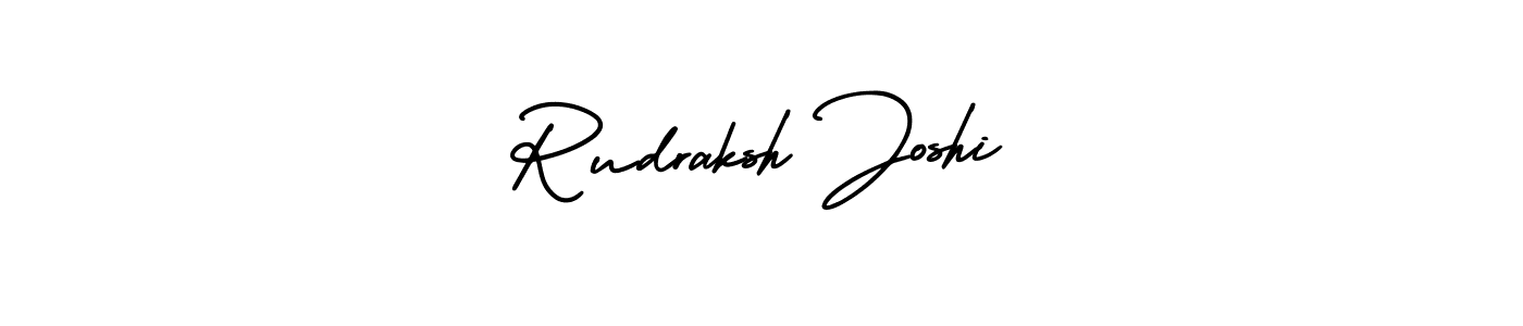 How to Draw Rudraksh Joshi signature style? AmerikaSignatureDemo-Regular is a latest design signature styles for name Rudraksh Joshi. Rudraksh Joshi signature style 3 images and pictures png