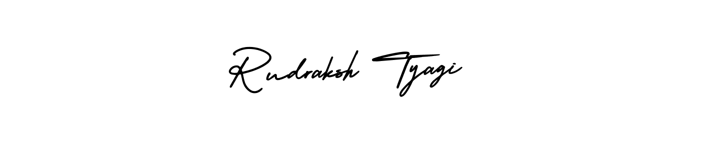 Make a short Rudraksh Tyagi signature style. Manage your documents anywhere anytime using AmerikaSignatureDemo-Regular. Create and add eSignatures, submit forms, share and send files easily. Rudraksh Tyagi signature style 3 images and pictures png