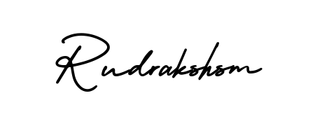 How to make Rudrakshsm name signature. Use AmerikaSignatureDemo-Regular style for creating short signs online. This is the latest handwritten sign. Rudrakshsm signature style 3 images and pictures png