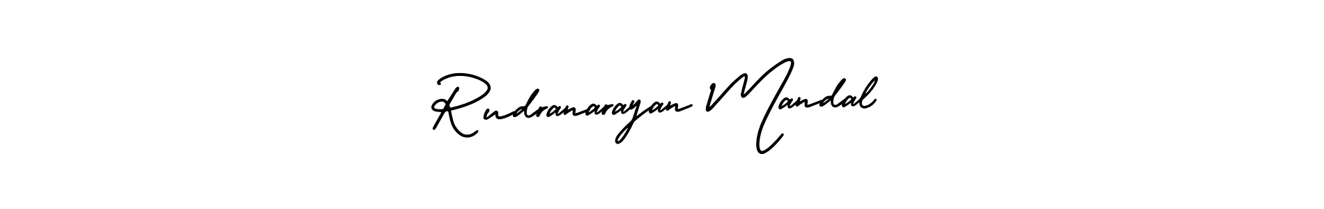 Rudranarayan Mandal stylish signature style. Best Handwritten Sign (AmerikaSignatureDemo-Regular) for my name. Handwritten Signature Collection Ideas for my name Rudranarayan Mandal. Rudranarayan Mandal signature style 3 images and pictures png