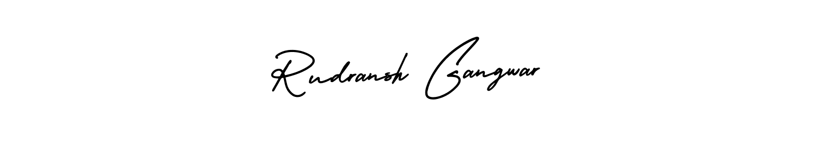 How to make Rudransh Gangwar signature? AmerikaSignatureDemo-Regular is a professional autograph style. Create handwritten signature for Rudransh Gangwar name. Rudransh Gangwar signature style 3 images and pictures png
