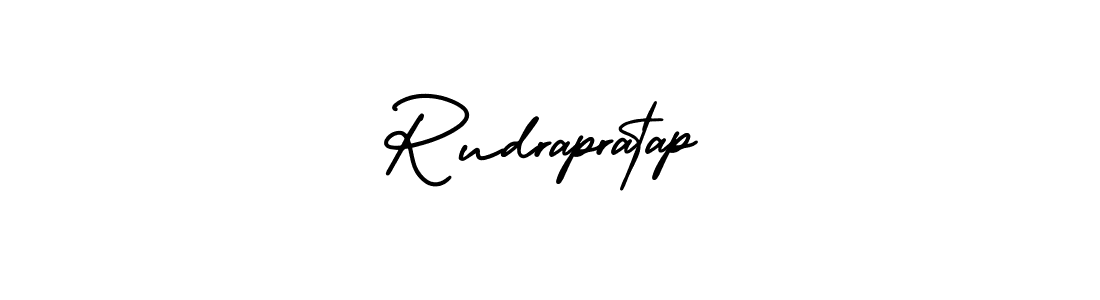 How to make Rudrapratap signature? AmerikaSignatureDemo-Regular is a professional autograph style. Create handwritten signature for Rudrapratap name. Rudrapratap signature style 3 images and pictures png