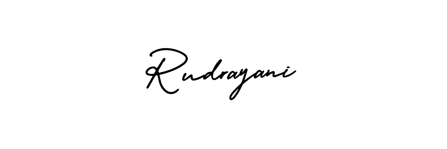 How to make Rudrayani signature? AmerikaSignatureDemo-Regular is a professional autograph style. Create handwritten signature for Rudrayani name. Rudrayani signature style 3 images and pictures png
