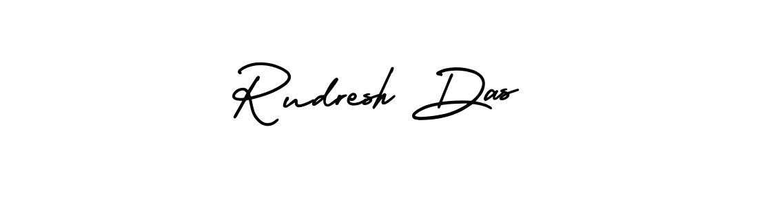 You should practise on your own different ways (AmerikaSignatureDemo-Regular) to write your name (Rudresh Das) in signature. don't let someone else do it for you. Rudresh Das signature style 3 images and pictures png