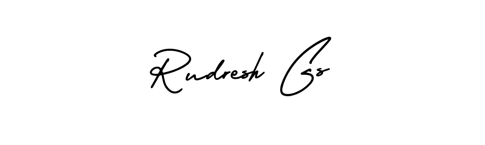 How to Draw Rudresh Gs signature style? AmerikaSignatureDemo-Regular is a latest design signature styles for name Rudresh Gs. Rudresh Gs signature style 3 images and pictures png