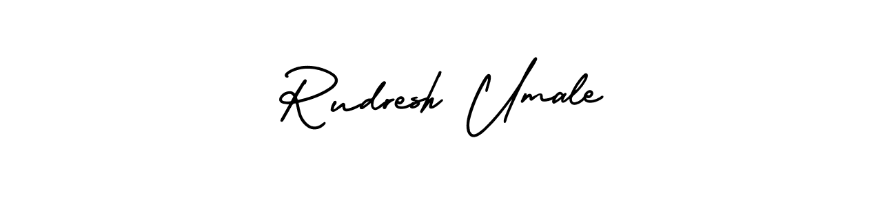 Use a signature maker to create a handwritten signature online. With this signature software, you can design (AmerikaSignatureDemo-Regular) your own signature for name Rudresh Umale. Rudresh Umale signature style 3 images and pictures png