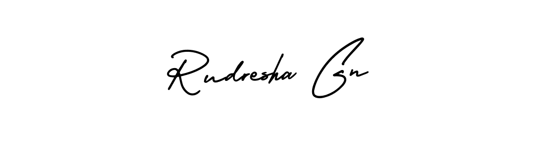 if you are searching for the best signature style for your name Rudresha Gn. so please give up your signature search. here we have designed multiple signature styles  using AmerikaSignatureDemo-Regular. Rudresha Gn signature style 3 images and pictures png