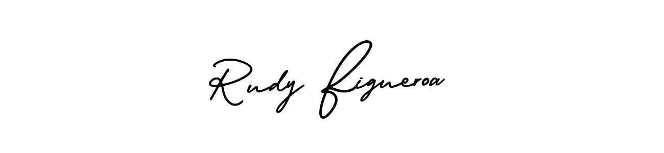 The best way (AmerikaSignatureDemo-Regular) to make a short signature is to pick only two or three words in your name. The name Rudy Figueroa include a total of six letters. For converting this name. Rudy Figueroa signature style 3 images and pictures png