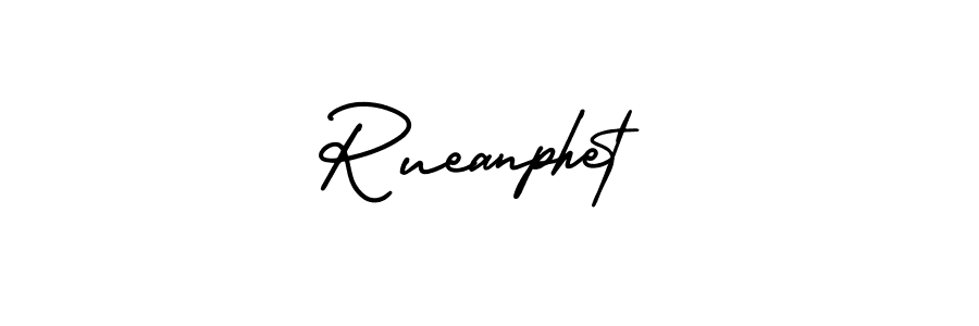 Design your own signature with our free online signature maker. With this signature software, you can create a handwritten (AmerikaSignatureDemo-Regular) signature for name Rueanphet. Rueanphet signature style 3 images and pictures png