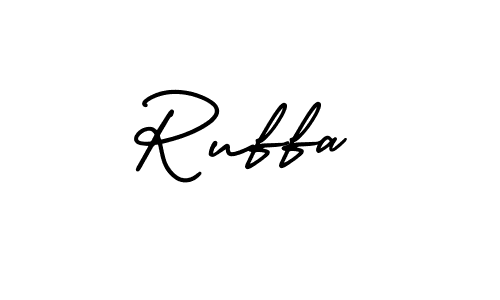Ruffa stylish signature style. Best Handwritten Sign (AmerikaSignatureDemo-Regular) for my name. Handwritten Signature Collection Ideas for my name Ruffa. Ruffa signature style 3 images and pictures png