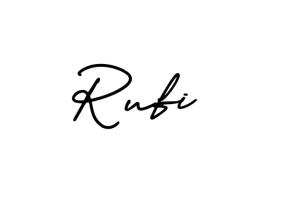 Best and Professional Signature Style for Rufi. AmerikaSignatureDemo-Regular Best Signature Style Collection. Rufi signature style 3 images and pictures png