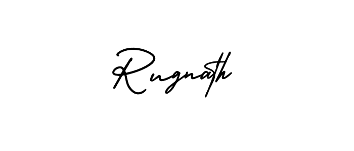 The best way (AmerikaSignatureDemo-Regular) to make a short signature is to pick only two or three words in your name. The name Rugnath include a total of six letters. For converting this name. Rugnath signature style 3 images and pictures png