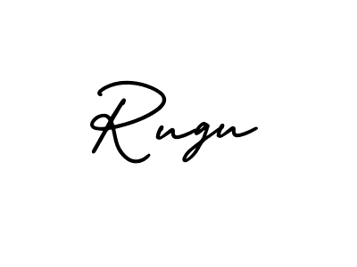 How to make Rugu signature? AmerikaSignatureDemo-Regular is a professional autograph style. Create handwritten signature for Rugu name. Rugu signature style 3 images and pictures png