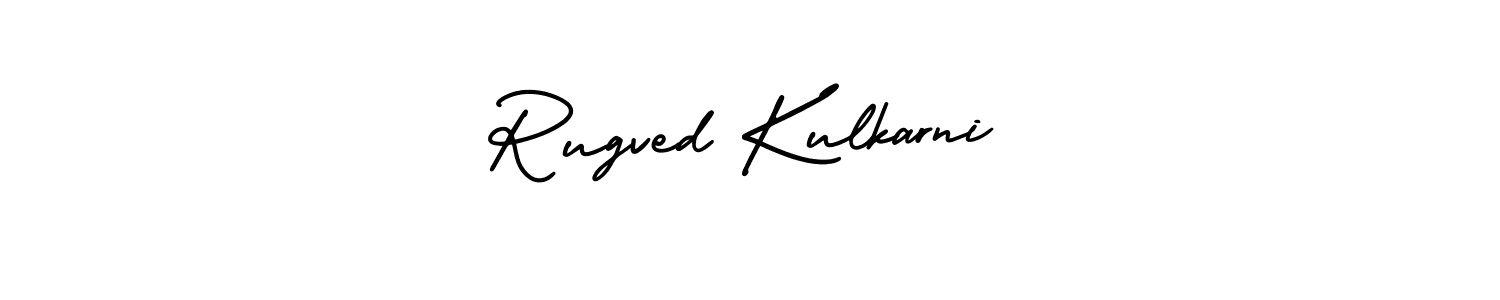 Make a short Rugved Kulkarni signature style. Manage your documents anywhere anytime using AmerikaSignatureDemo-Regular. Create and add eSignatures, submit forms, share and send files easily. Rugved Kulkarni signature style 3 images and pictures png