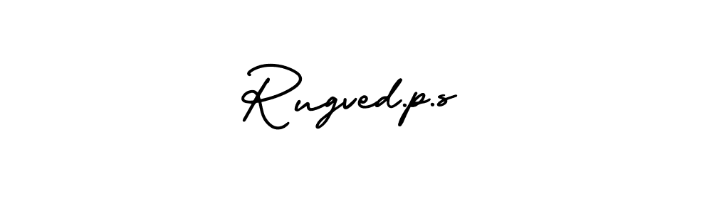 AmerikaSignatureDemo-Regular is a professional signature style that is perfect for those who want to add a touch of class to their signature. It is also a great choice for those who want to make their signature more unique. Get Rugved.p.s name to fancy signature for free. Rugved.p.s signature style 3 images and pictures png