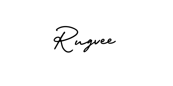 You can use this online signature creator to create a handwritten signature for the name Rugvee. This is the best online autograph maker. Rugvee signature style 3 images and pictures png