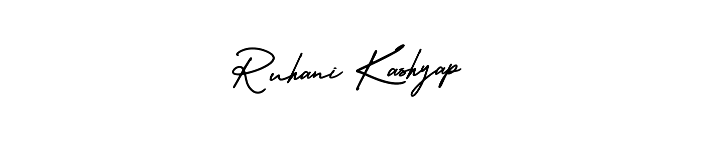 Make a beautiful signature design for name Ruhani Kashyap. Use this online signature maker to create a handwritten signature for free. Ruhani Kashyap signature style 3 images and pictures png