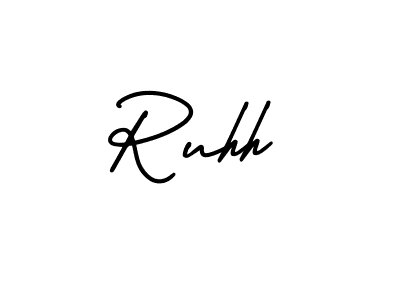 Create a beautiful signature design for name Ruhh. With this signature (AmerikaSignatureDemo-Regular) fonts, you can make a handwritten signature for free. Ruhh signature style 3 images and pictures png