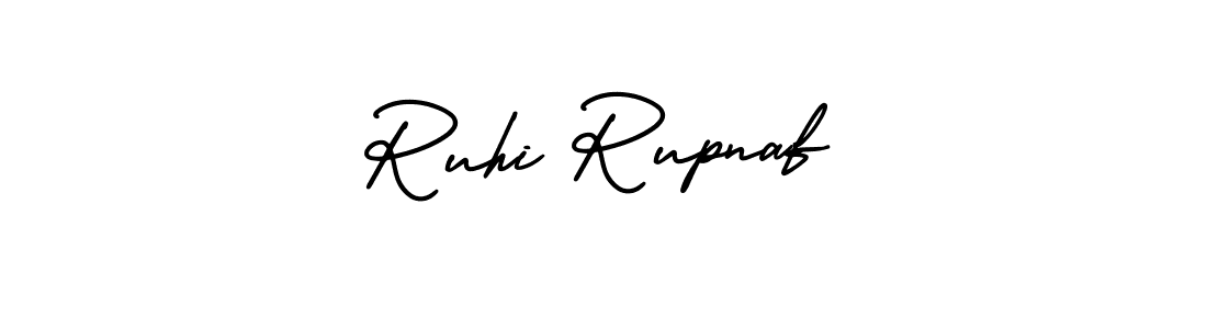 Make a beautiful signature design for name Ruhi Rupnaf. With this signature (AmerikaSignatureDemo-Regular) style, you can create a handwritten signature for free. Ruhi Rupnaf signature style 3 images and pictures png