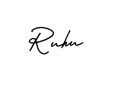 Use a signature maker to create a handwritten signature online. With this signature software, you can design (AmerikaSignatureDemo-Regular) your own signature for name Ruhu. Ruhu signature style 3 images and pictures png